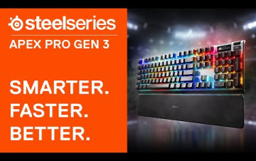 Embedded thumbnail for Nová generace klávesnic SteelSeries Apex Pro Gen 3 je rychlejší a chytřejší