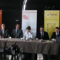 Zleva Ctibor Jappel (O2), Patrick Müller (Symantec), Monika Šimůnková (zmocněnkyně vlády pro lidská práva), Miroslav Antl (senátor ČR), Václav Mach (Microsoft)