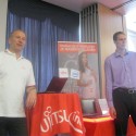 Generální ředitel Fujitsu Radek Sazama a Ivan Preisler, obchodní zástupce Fujitsu