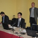 Zleva Michal Gerbel (Kobe), Victor Chiang (Synology) a Zdeněk Horáček (Kobe)